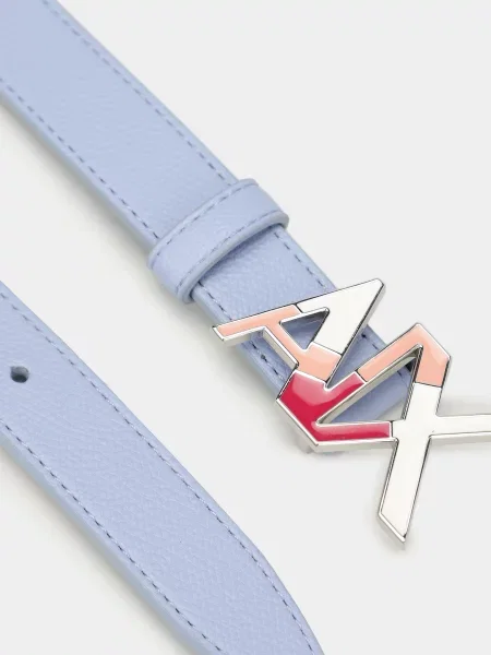 Ремінь Armani Exchange з ремінцями блакитний