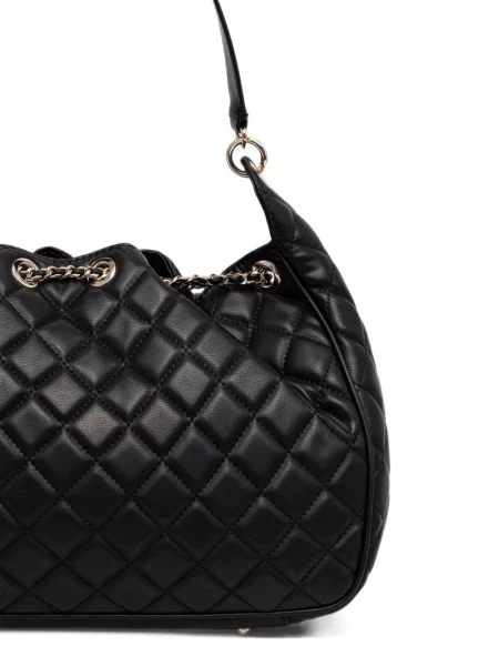Matlasat geanta hobo Guess negru