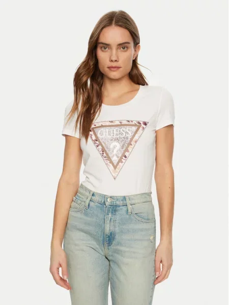 Guess Tricou alb