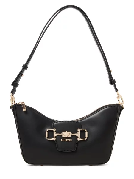 GUESS torba na ramię Janie Kobiety Sztuczna skóra ONE SIZE czarny