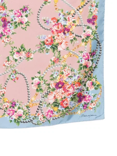Fular Dolce & Gabbana cu model floral