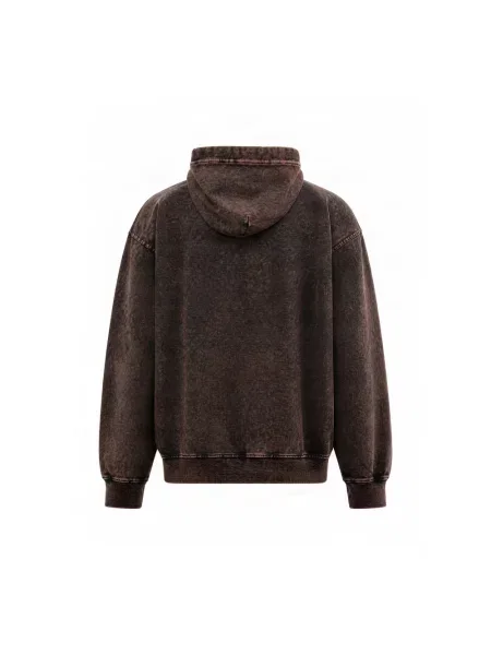 Bluza z kapturem Diesel z kapturem brązowa