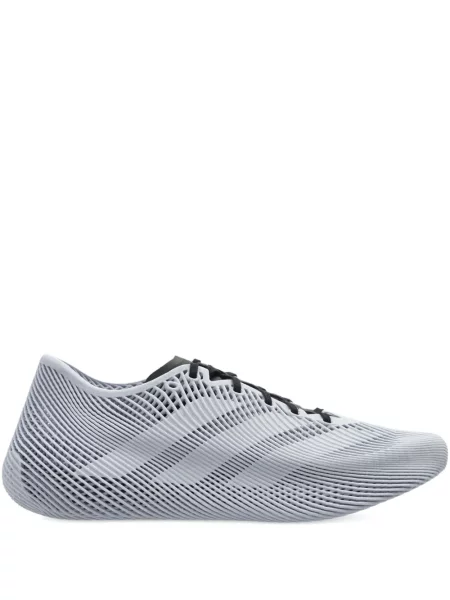 Cămașă Adidas cu dungi cu broderie clasică gri