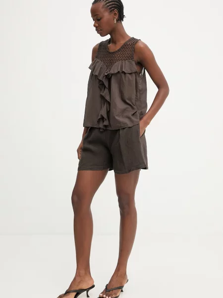 Льняные шорты Answear.lab