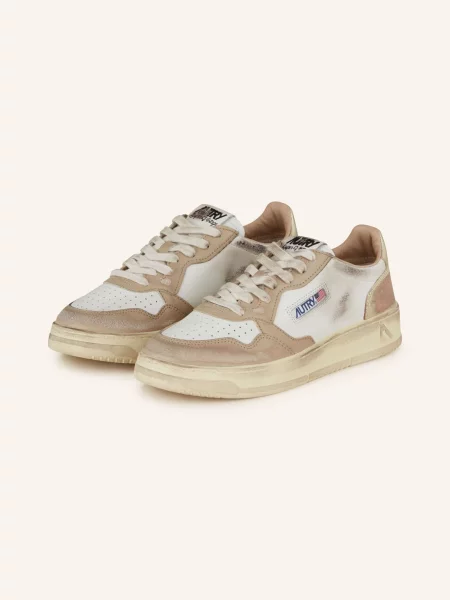Sneakersy Autry retro beżowe