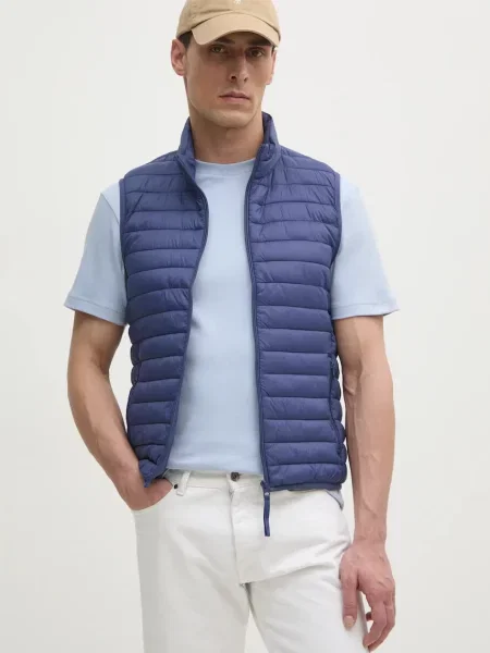 Елек United Colors of Benetton мъжки тъмносиньо преходен модел синьо