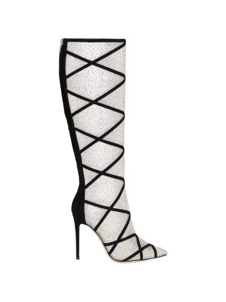 Botine Gianvito Rossi din piele de căprioară negru