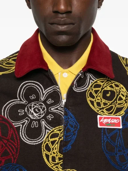 Geacă Kenzo cu model floral maro