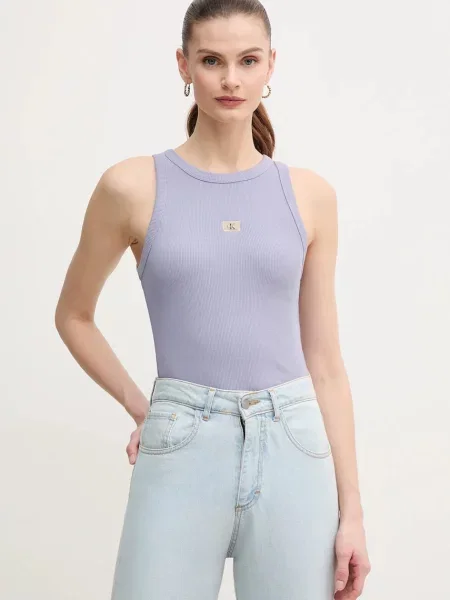 Топ Calvin Klein Jeans виолетово