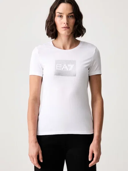 Emporio Armani tricou pentru femei din cu alb