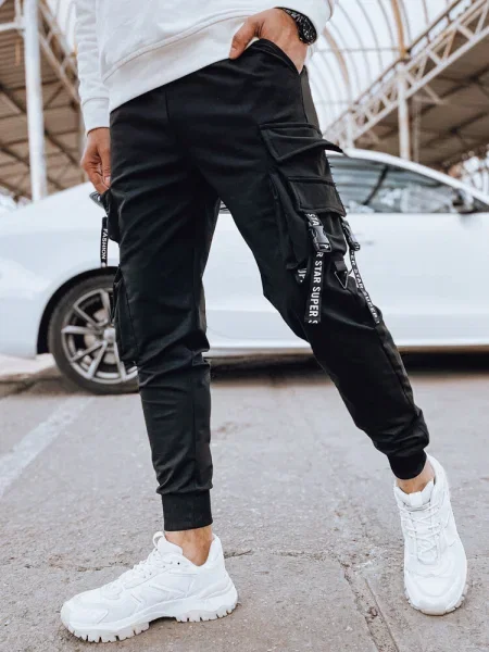 Kargo hlače Dstreet črna