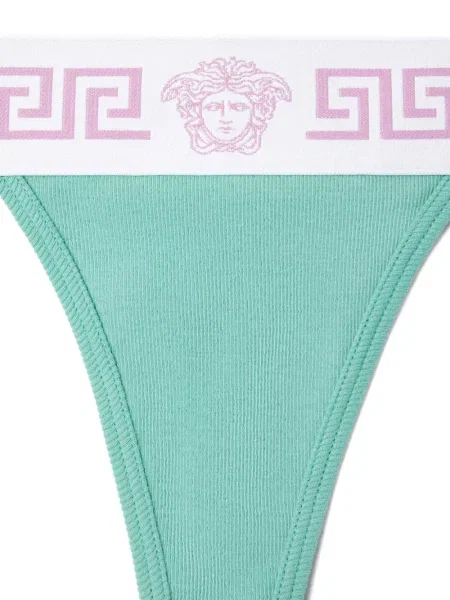 Chiloți tanga Versace verde