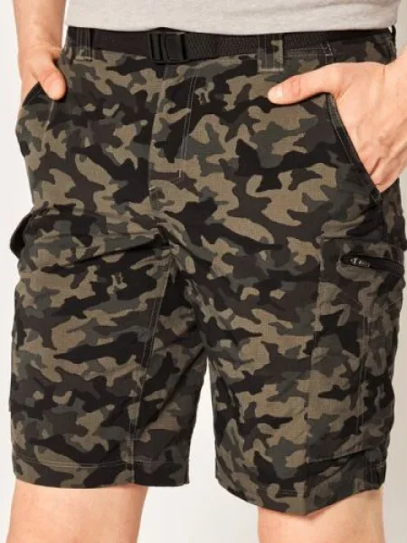 Columbia Pantaloni scurți sport Silver Ridge II Printed Cargo negru