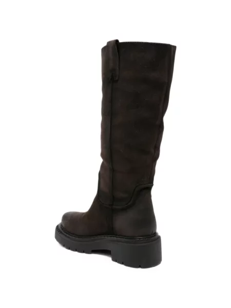 Botine Ash din piele de căprioară chunky maro