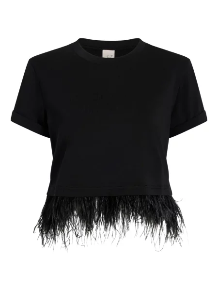 Cropp tricou Cinq A Sept cu pene albastru