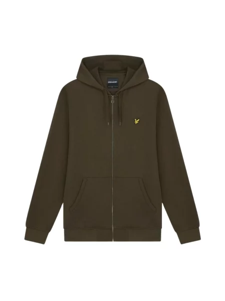 Bluza z kapturem Lyle & Scott zielona