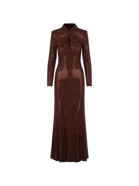Stras rochie maxi Self-portrait maro