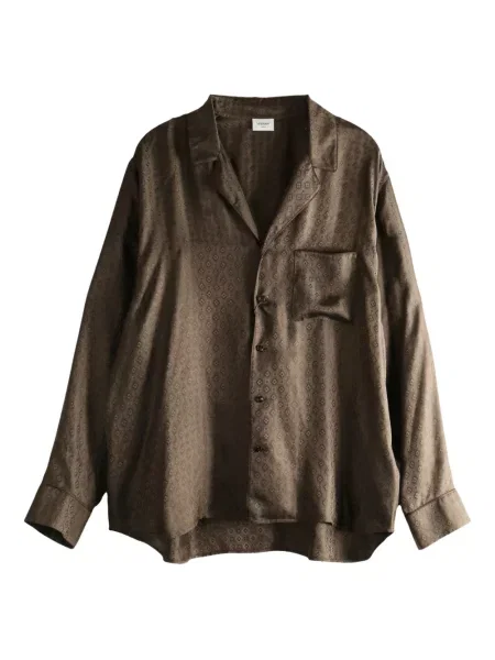 Дълго риза Saint Laurent кафяво