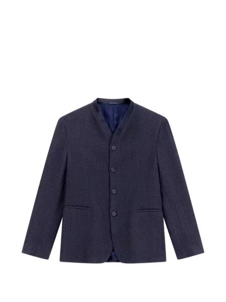Sacou Giorgio Armani din jacard albastru