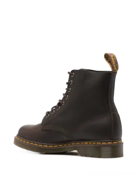 Μποτάκια Dr. Martens με κορδόνια με δαντέλα καφέ