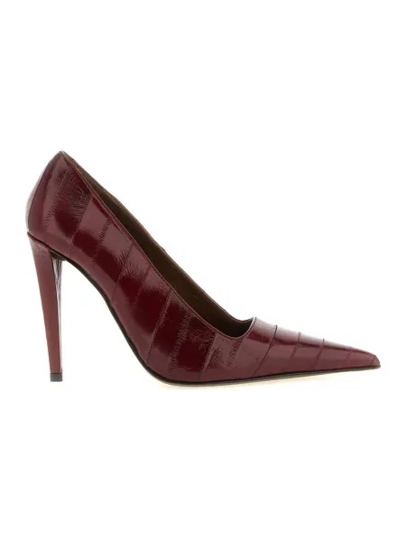 Czółenka Giuseppe Zanotti skórzana czerwona