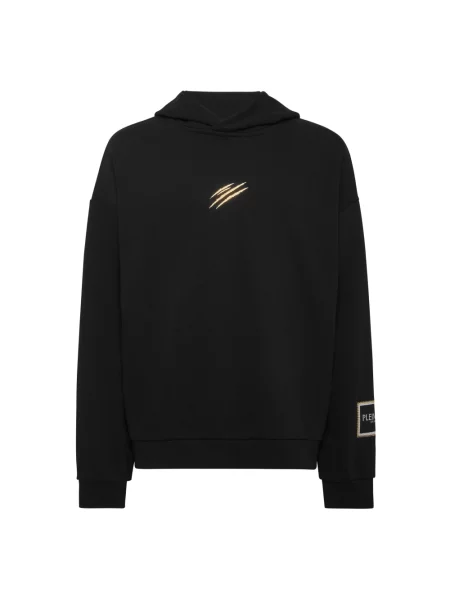 Bluza z kapturem Plein Sport z kapturem czarna