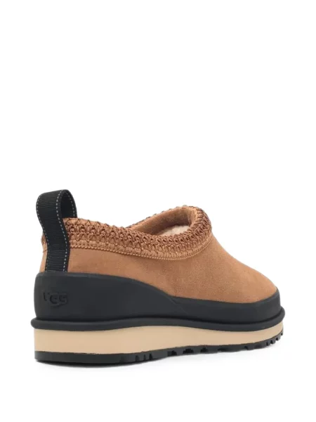 Papuci de casă Ugg din piele de căprioară maro