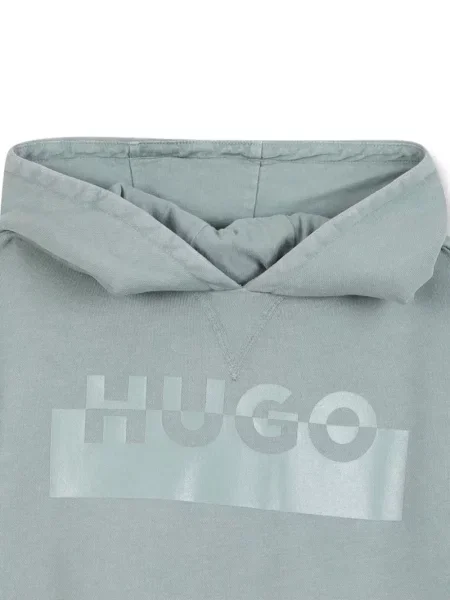 Bluza z kapturem dziecięca Hugo niebieska