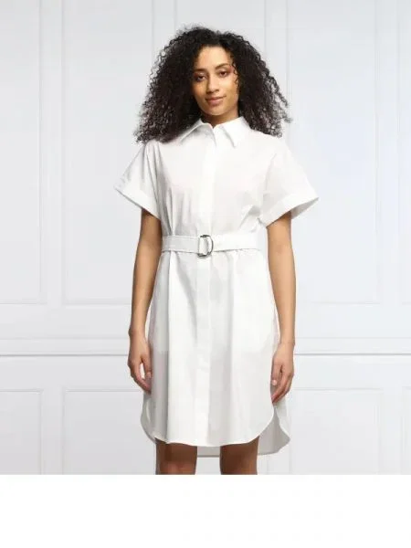 BOSS BLACK Rochie Dashile alb