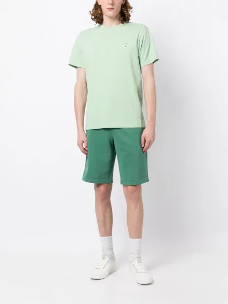 Raštuotos bermuda šortai Maison Kitsuné žalia