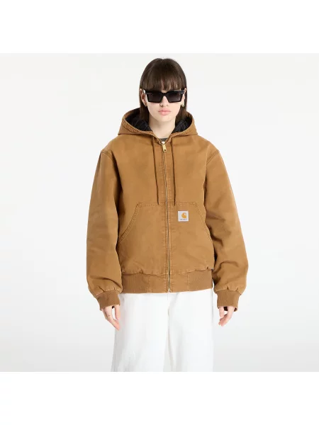 Bunda Carhartt WIP OG Active Jacket Hamilton UNISEX Brown Stone Canvas M hnědá