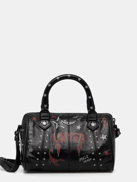 ZADIG&VOLTAIRE geantă de piele XS SUNNY VIBE PUNK negru