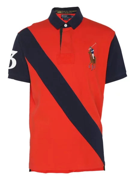 Polo Polo Ralph Lauren cu broderie gri