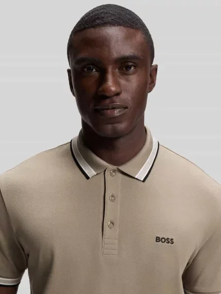 Koszulka polo o kroju regular fit z czystej bawełny model „PADDY” Boss Green zielona