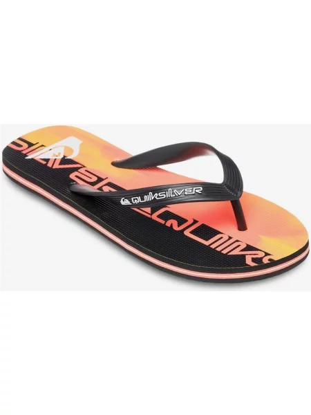Japonki Quiksilver Molokai Art 25 Naranja Negro 39 pomarańczowe