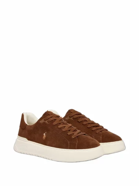 Sneakers Polo Ralph Lauren σουέντ καφέ