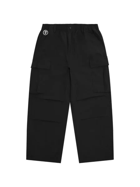 Pantaloni Aape By A Bathing Ape cu autograf negru