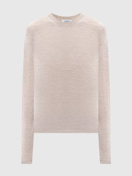 Джемпер MXMPITTURA з кашеміру Max Mara бежевий