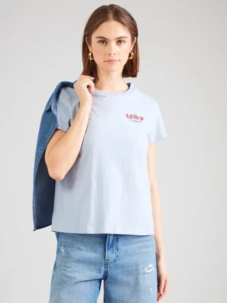 LEVI'S ® Majica The Perfect pastelno modra rdeča