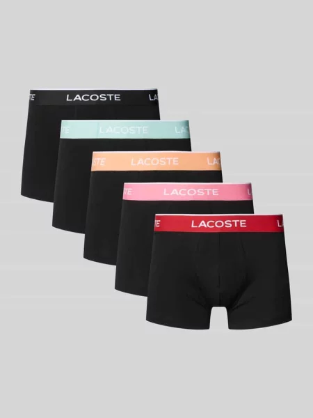 Obcisłe bokserki z mieszanka bawełny w Lacoste czarne
