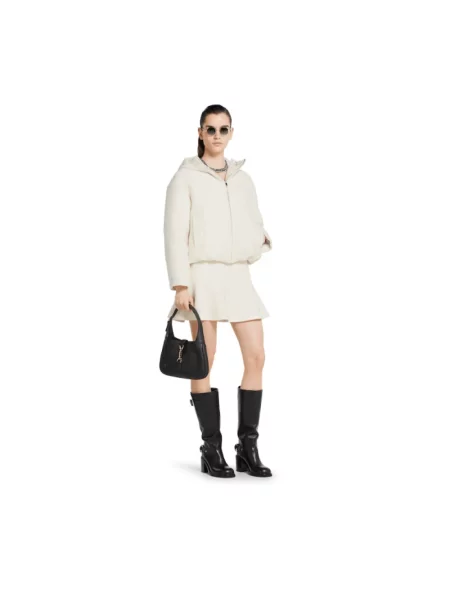 Sweter Gucci wełniany z logo biały