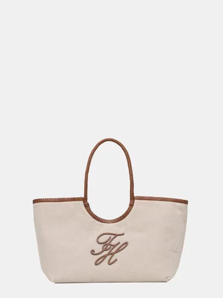 Rucsac Tommy Hilfiger din canvas bej