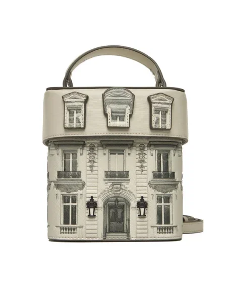 Karl Lagerfeld Kézitáska Essentials Maison / világosszürke / fekete bézs