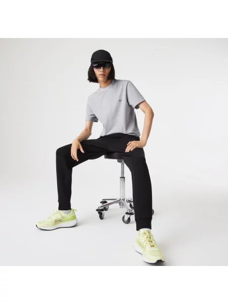 Lacoste T-Shirt Z Kołnierzykiem Z Logo Regular Fit szary