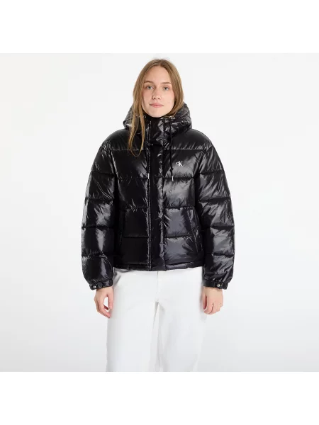 Jacket Calvin Klein Jeans Shine Puffer Jacket Black S czarne