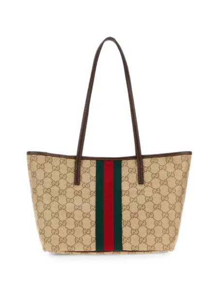 Geantă shopper Gucci cu dungi