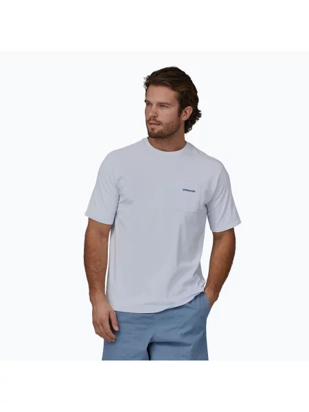 Koszulka Patagonia Boardshort Logo Pocket Responsibili white biała