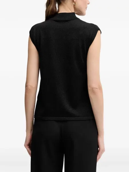 Top Joseph Ribkoff cu paiete negru