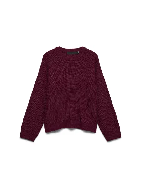 VERO MODA Pulover VMLea mov zmeură