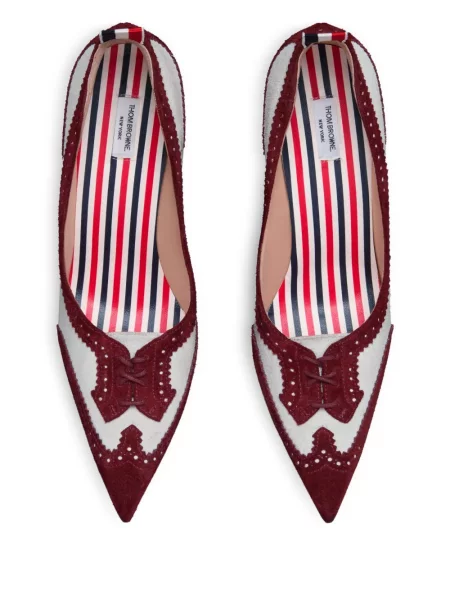 Pantofi cu toc Thom Browne roșu